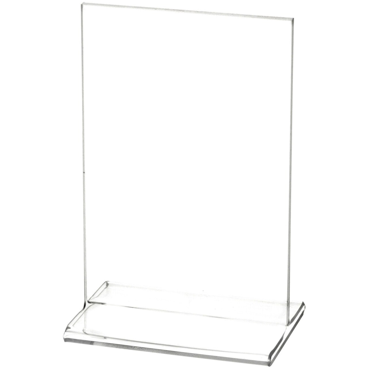 Plymor Clear Acrylic Sign Display / Literature Holder (Top-Load), 4" W x 6" H